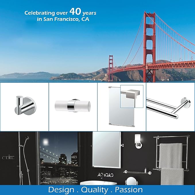 Gatco 4051 Elevate 18" Towel Bar, Chrome