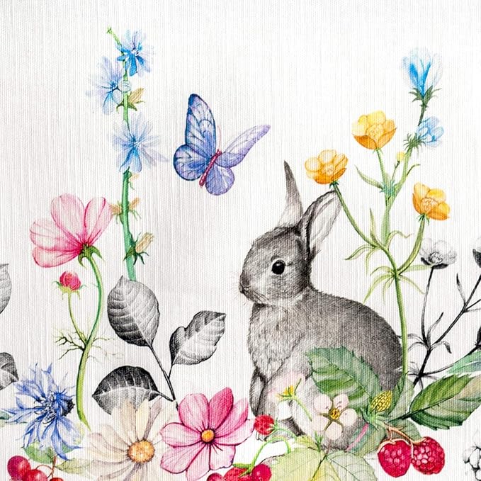 Maison d' Hermine Table Cloth Rectangle Table 100% Cotton 60 x 90 Inches Tablecloth Reusable Decorative for Dining Room Farmhouse Home Valentines Day Decorations Spring Summer - Printemps