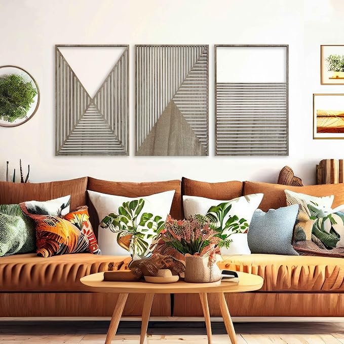 Abstract Wood Wall Art, Geometric Design for Modern & Minimalist Interiors, Contemporary Large Wooden Wall Art, Unique Wood Wall Panels