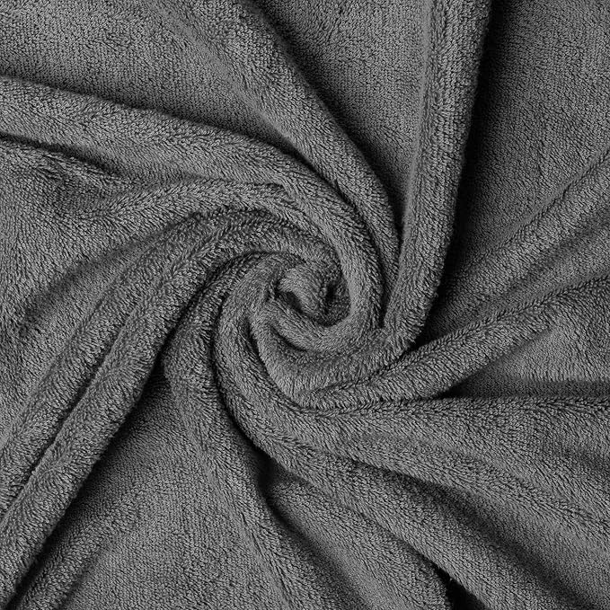 Melissa Linen, 2 Piece Hand Towel Set, 100% Turkish Cotton Face Hand Towels for Bathroom, 20 in x 35 in, Absorbent, Quick Dry, Durable and Soft, Spa and Hotel Quality, Dark Grey