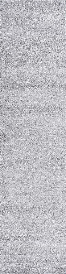 JONATHAN Y Haze Solid Low-Pile Light Gray Runner Rug 2x14, Coastal,Bohemian,Minimalist,Classic, Easy-Cleaning for Living Room,Bedroom,Kitchen,Pet Friendly,Non-Shedding (SEU100K-214)