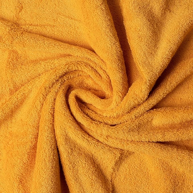 Melissa Linen Luxury Fingertip Towels (4-Pack) – 100% Genuine Turkish Cotton – Highly Absorbent & Soft Small Hand Towels for Bathroom, Face & Gym – 12 x 18 inches, Honey Yellow