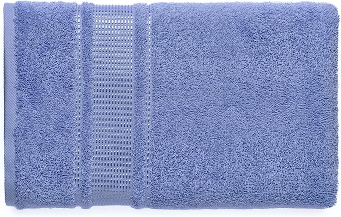 Melissa Linen 2 Pack Hand Towel for Bathroom, Extra Absorbent, Durable and Fast Drying, 20x35 Inch Size and Made of 100% Cotton, Luxury Design, Cobalt Blue