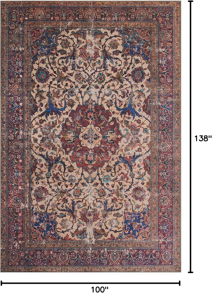 Loloi Loren Collection LQ-11 Sand/Multi 8'-4" x 11'-6" Area Rug
