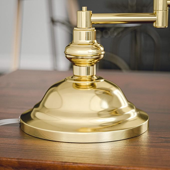 Kenroy Home 30163 Desk Lamps, Polished Brass 12.70x9.60x12.40
