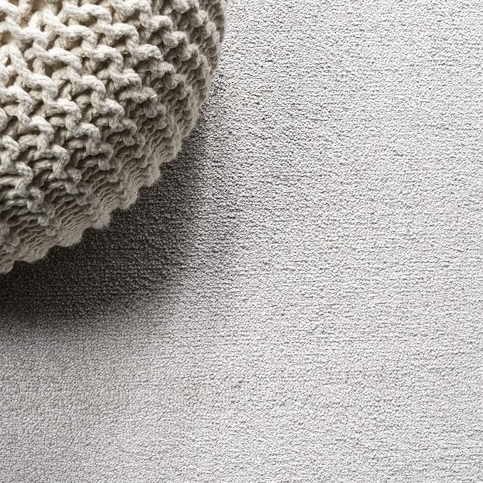 JONATHAN Y Haze Solid Low-Pile Ivory Indoor Area Rug 12x15, Coastal,Bohemian,Minimalist,Classic, Easy-Cleaning for Living Room,Bedroom,Kitchen,Pet Friendly,Non-Shedding (SEU100D-15)