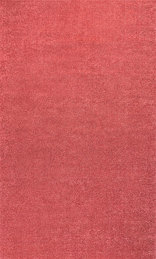 JONATHAN Y Haze Solid Low-Pile Red Indoor Area Rug 10x14, Coastal,Bohemian,Minimalist,Classic, Easy-Cleaning for Living Room,Bedroom,Kitchen,Pet Friendly,Non-Shedding (SEU100E-14)