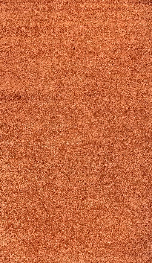 JONATHAN Y Haze Solid Low-Pile Orange Indoor Area Rug 3x5, Coastal,Bohemian,Minimalist,Classic, Easy-Cleaning for Living Room,Bedroom,Kitchen,Pet Friendly,Non-Shedding (SEU100M-3)
