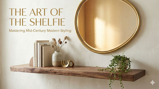 The Art of the Shelfie: How to Style Your Walnut Floating Shelves