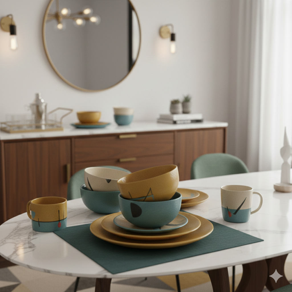Mid-Century Tableware