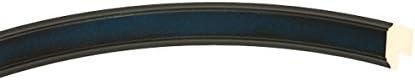 OVALCREST Oval Beveled Wall Mirror for Home Decor - Toronto Style - Royal Blue - 26" x 22"