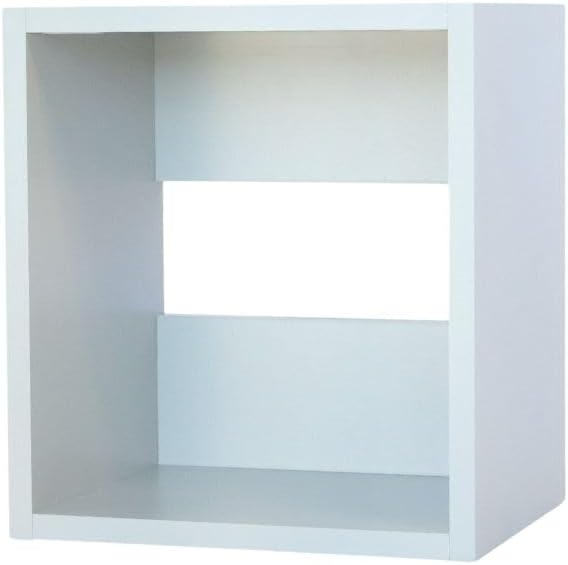 Custom Sized 1-Cube Cubby; Choose color, width, depth, and height. Units are 3/4 inch thick premium grade melamine for strong, solid unit. Easy assembly. Place on the floor or mount on a wall.