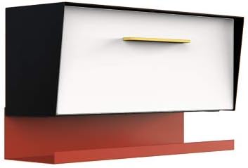 modbox USA Mid Century Wall Mounted Mailbox Custom Color Combo with Letter Tray - 12 Color Options