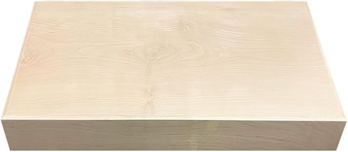 Rok Hardware Single Piece Floating Kitchen Shelf, 12 Inch (305mm) Length x 10 Inch (254mm) Depth, Wall Mounted, Maple Finish Floating Shelf for Bathroom, Living Room FLO12X10MPL