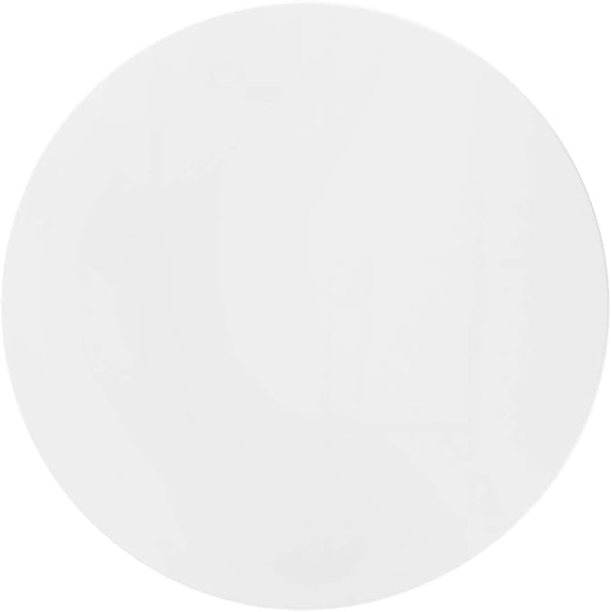 Modway Lippa 36" Round Wood Dining Table, White Top, Black Base