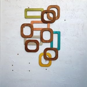 ZEYARUIBO Mid Century Modern Wood Wall Art