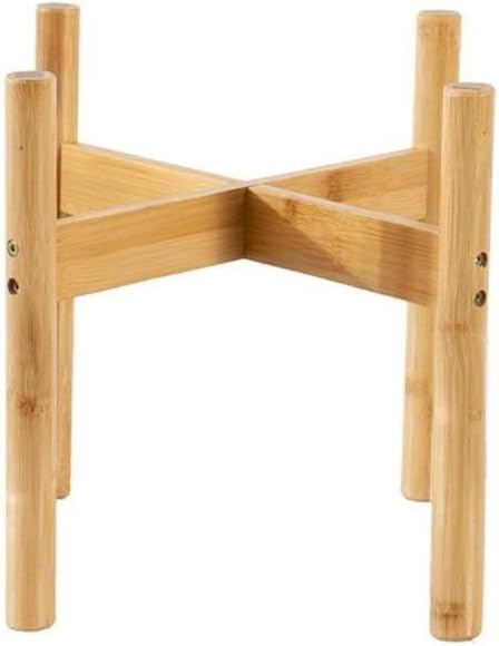 Mid Century Modern Indoor Plant Stand, Wood Flower Pot Holder for Home, Office, Garden, Patio, Lawn, Yard, Restaurant, Cafe (Color : Small)