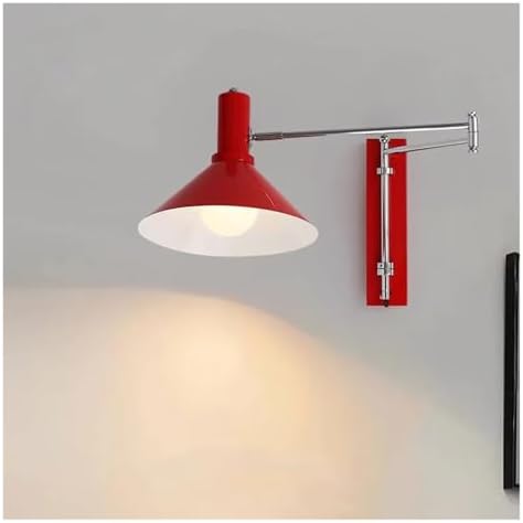 Modern Retro Swing Arm Wall Lamp - Adjustable Foldable Light for Living Room & Bedroom, Long Arm Bedside Reading Light, Stylish & Functional Wall Sconce