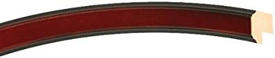 OVALCREST Oval Beveled Wall Mirror for Home Decor - Toronto Style - Rosewood - 22" x 18"