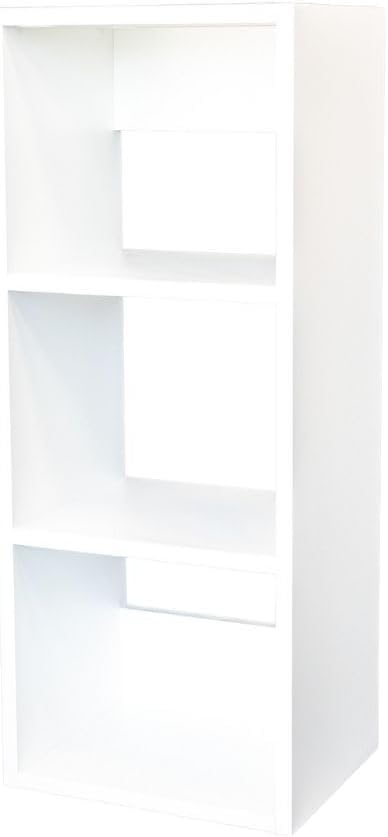 Custom Sized 3-Cube Cubby; Choose color, width, depth, and height. Units are 3/4 inch thick premium grade melamine for strong, solid unit. Easy assembly. Place on the floor or mount on a wall.