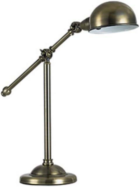Modern Desk Lamp American Minimalist V-intage Bronze Swing Arm Adjustable Office Business Desk Lamp,Charming Lighting