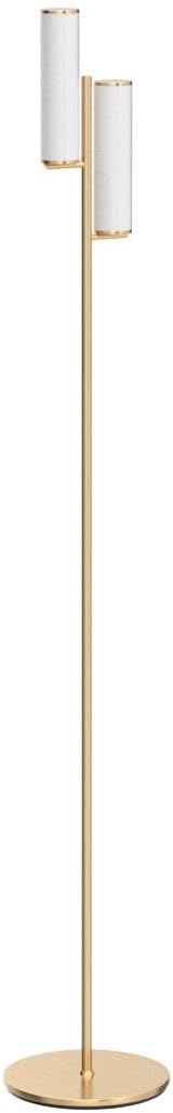 Brightech Gemini Dimmable Floor Lamp with Two Lights - Modern Tall Tree Lamp for Bedroom, Office, Living Room - Gold/Brass