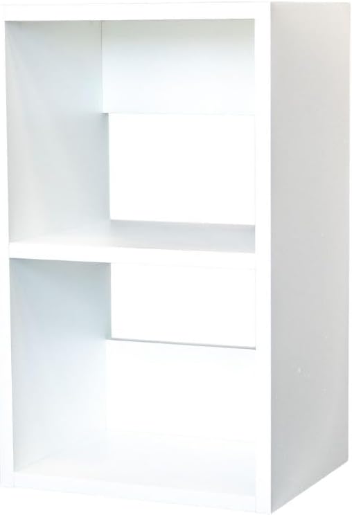 Custom Sized 2-Cube Cubby; Choose color, width, depth, and height. Units are 3/4 inch thick premium grade melamine for strong, solid unit. Easy assembly. Place on the floor or mount on a wall.