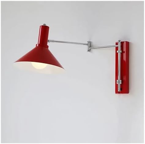 Modern Retro Swing Arm Wall Lamp - Adjustable Foldable Light for Living Room & Bedroom, Long Arm Bedside Reading Light, Stylish & Functional Wall Sconce