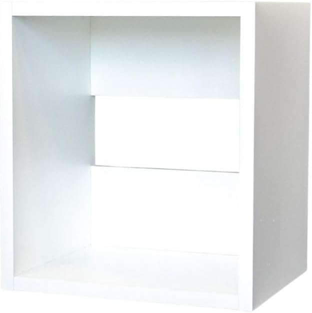 Custom Sized 1-Cube Cubby; Choose color, width, depth, and height. Units are 3/4 inch thick premium grade melamine for strong, solid unit. Easy assembly. Place on the floor or mount on a wall.