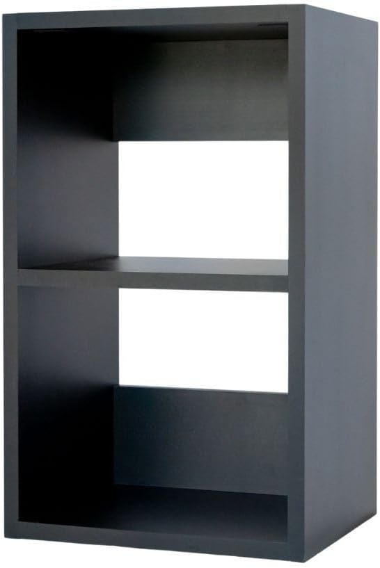 Custom Sized 2-Cube Cubby; Choose color, width, depth, and height. Units are 3/4 inch thick premium grade melamine for strong, solid unit. Easy assembly. Place on the floor or mount on a wall.
