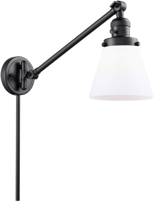 Innovations 237-AC-G64 1 Light Swing Arm, Antique Copper