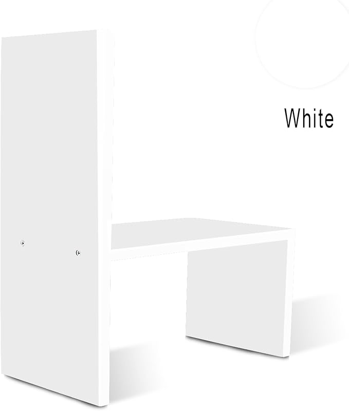 Jerry & Maggie - Desktop Organizer Office Storage Rack Adjustable Wood Display Shelf | Birthday Gifts - Toy - Home Decor | - Free Style Rotation Display - True Natural Stand Shelf (White)