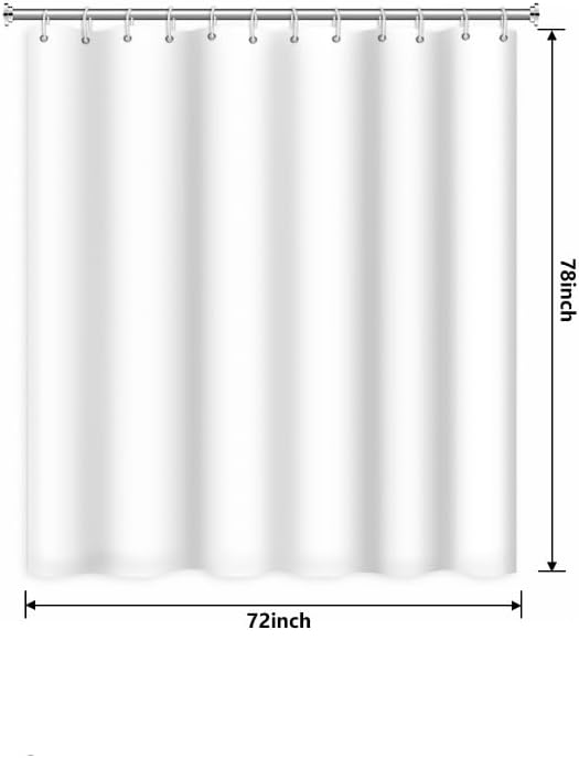 Modern Abstract Style Shower Curtain Black White Round Pattern Geometric Lines Shower Curtains for Art Aesthetic Bathroom Waterproof Fabric Decor Set with Hooks, 72W x 78H Inch