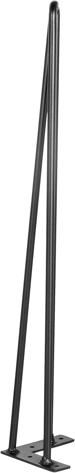 VEVOR Hairpin Table Legs 30" Black Set of 4 Desk Legs 880lbs Total Load Capacity Hairpin Desk Legs 3 Rods for Bench Desk Dining End Table Chairs Carbon Steel DIY Heavy Duty Furniture Legs