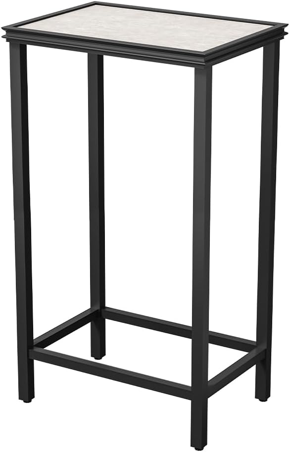 Tall Plant Stand Indoor, Modern Black Aluminum Alloy Plant Shelf, Corner Flower Pot Holder Organizer for Living Room, Balcony, Patio, Garden (L15.8 x W23.6 x H27.6 inch)