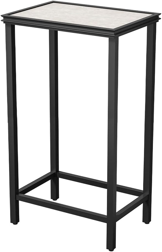 Tall Plant Stand Indoor, Modern Black Aluminum Alloy Plant Shelf, Corner Flower Pot Holder Organizer for Living Room, Balcony, Patio, Garden (L15.8 x W23.6 x H27.6 inch)