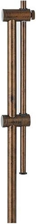 HomeStock 16" x 10" x 15.8" Bronze Pharmacy Table Lamp with Adjustable Head Pull Chain Switch and Tubular Frame for Classic Focused Task Lighting