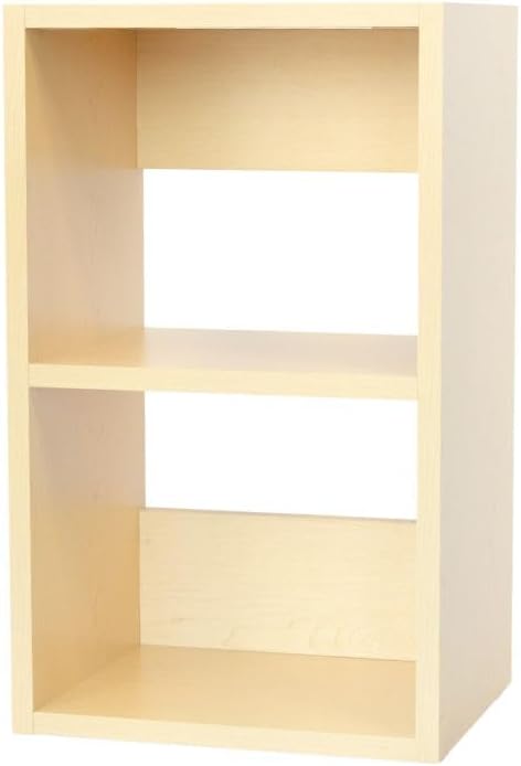 Custom Sized 2-Cube Cubby; Choose color, width, depth, and height. Units are 3/4 inch thick premium grade melamine for strong, solid unit. Easy assembly. Place on the floor or mount on a wall.