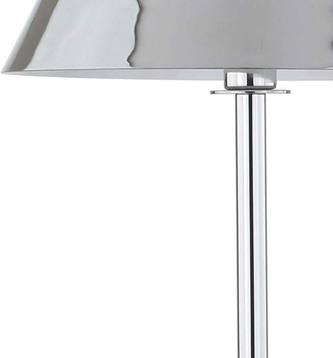 JONATHAN Y 60" Chrome Modern Metal LED Floor Lamp for Living Room Bedroom, Metal Shade, Transitional Standing Tall Lamp with LED Bulb, UL Listed JYL6005A