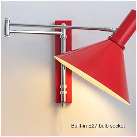 Modern Retro Swing Arm Wall Lamp - Adjustable Foldable Light for Living Room & Bedroom, Long Arm Bedside Reading Light, Stylish & Functional Wall Sconce