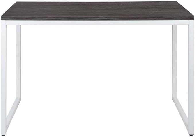 Flash Furniture Kimberly Tiverton Industrial Modern Desk-Rustic Gray/White Commercial Grade Computer Desk-47" Sturdy Home Office Desk-Writing Desk