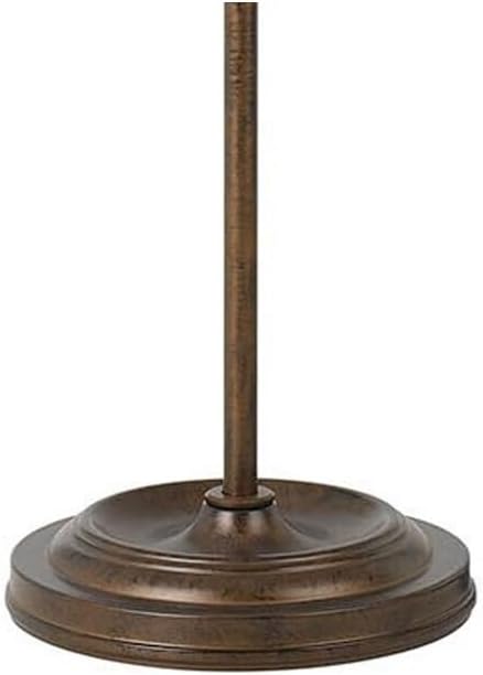 HomeStock 16" x 10" x 15.8" Bronze Pharmacy Table Lamp with Adjustable Head Pull Chain Switch and Tubular Frame for Classic Focused Task Lighting
