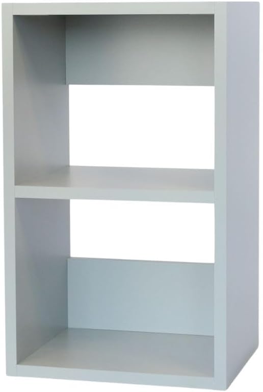Custom Sized 2-Cube Cubby; Choose color, width, depth, and height. Units are 3/4 inch thick premium grade melamine for strong, solid unit. Easy assembly. Place on the floor or mount on a wall.
