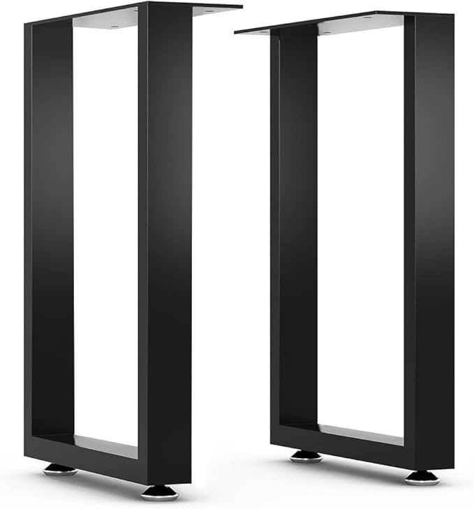 16” Bench Legs,Metal Table Legs Heavy Duty Furniture Legs 16",Coffee Table Legs Side Table Legs,16”Height 11”Wide,Set of 2