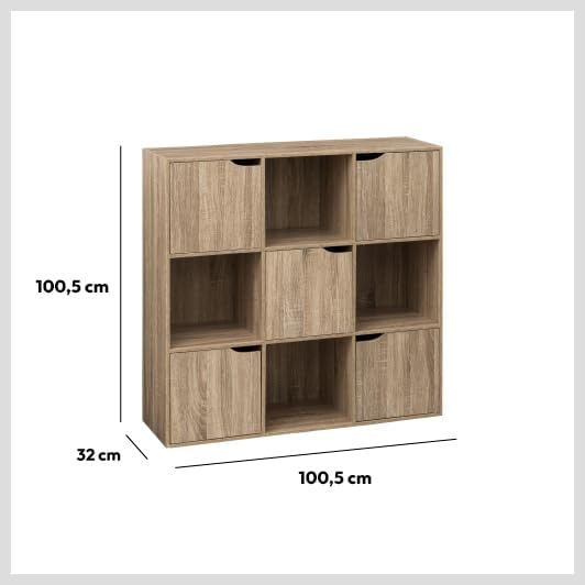 5 five simply smart Shelf Mix n Modul 9 Compartments Natural