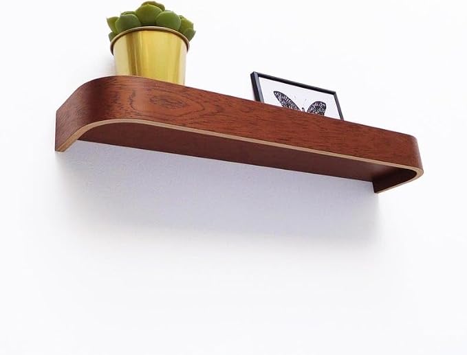 Floating Shelf: Mid Century Modern Wall Decor Wood Picture Ledge Shelf