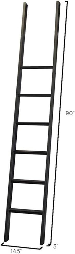 Martin Furniture 120" Traditional Wood Bookcase Wall with Ladder in Brown