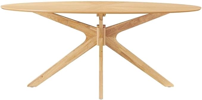Modway EEI-3849-OAK Crossroads 71" Oval Wood Dining Table, Oak