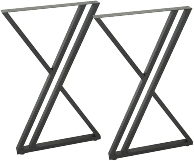 Table Legs 40 inch Set of 2, Bar Height Counter Metal Steel Tall Desk Base Steel for Kitchen Living Room or Outdoor (24W x 39.4H)