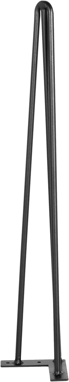 VEVOR Hairpin Table Legs 22" Black Set of 4 Desk Legs 880lbs Total Load Capacity Hairpin Desk Legs 3 Rods for Bench Desk Dining End Table Chairs Carbon Steel DIY Heavy Duty Furniture Legs